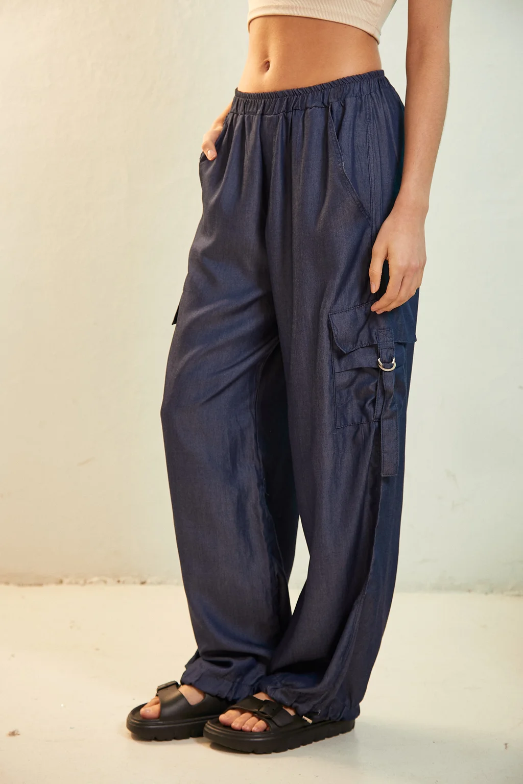 9800054 - pantalon parachute denim