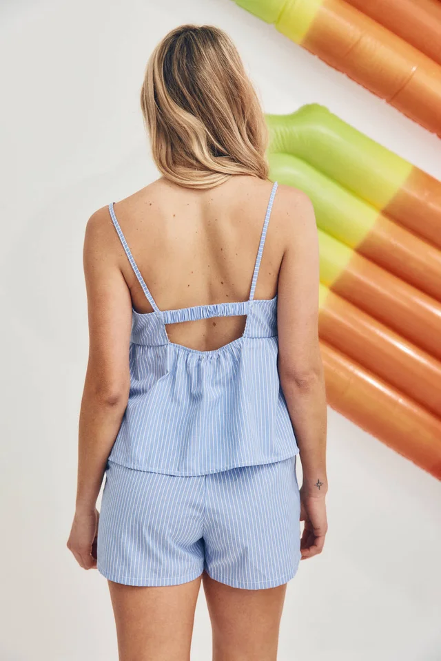 1200033 - BLUSA TOP CAMISERO GERBERA
