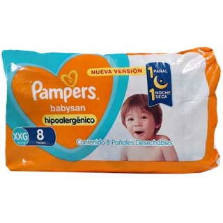 PAMPERS BABYSAN XXG    X 8 - Vista 1