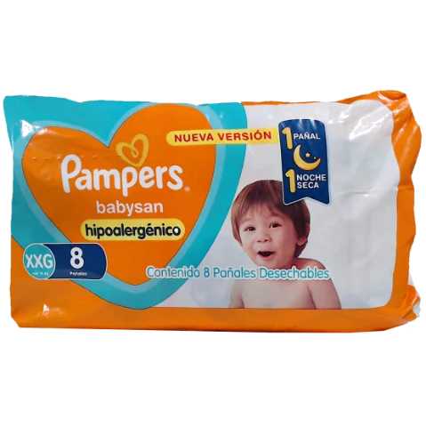 PAMPERS BABYSAN XXG    X 8