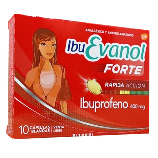 IBU EVANOL FORTE 400 TAB X10 - Vista 1