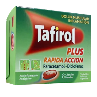 TAFIROL PLUS R/ACC CAPS BLX 8 - Vista 1