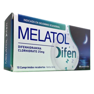 MELATOL DIFEN 25 MG COMP X 10 - Vista 1