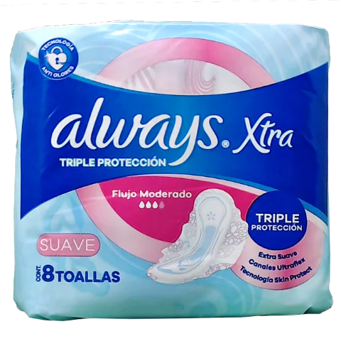 ALWAYS XTRA TRIP PROT SUAVX 8