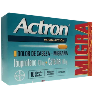 ACTRON MIGRA CAPS X 10 - Vista 1