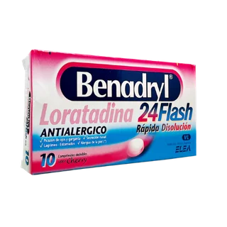 BENADRYL 24 FLASH  COMP X 10 - Vista 1