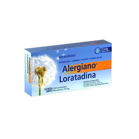 ALERGIANO 10 MG COMP X 10