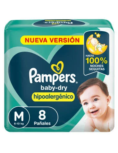 PAMPERS BABYDRY MED      X  8