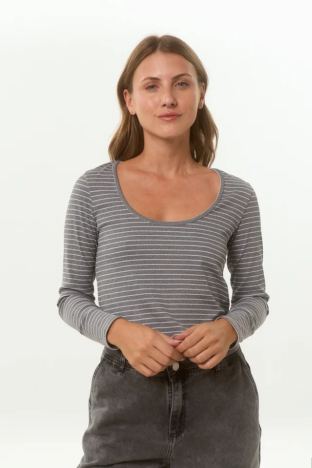REMERA ML BROCK STRIPE