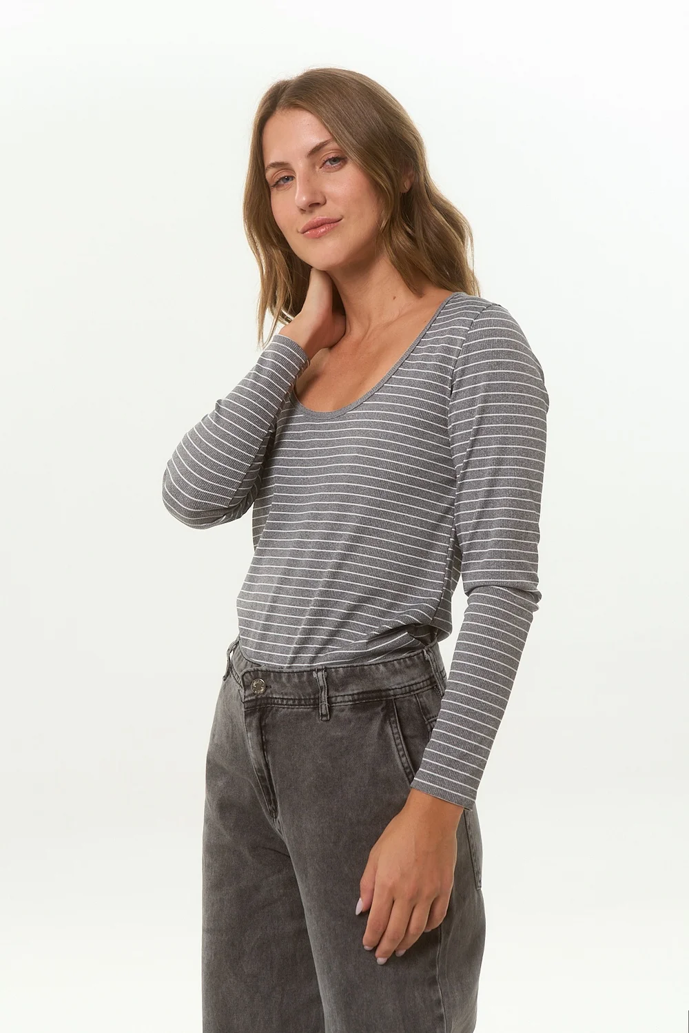 REMERA ML BROCK STRIPE