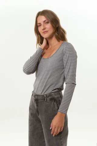REMERA ML BROCK STRIPE - Vista 3