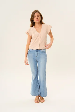 Jeans Cropp Flare Ostia - Vista 1