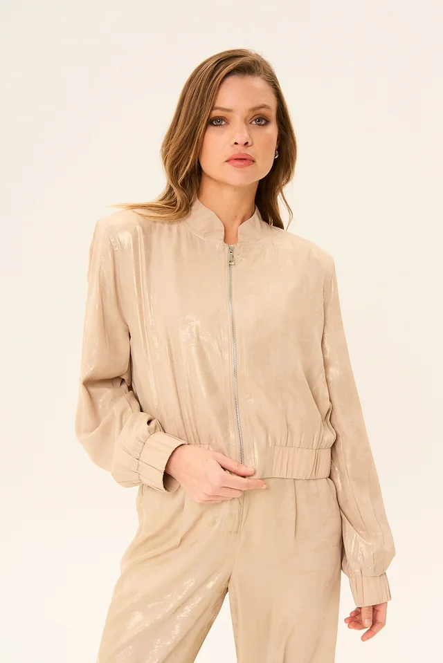 Campera Bomber Caramel