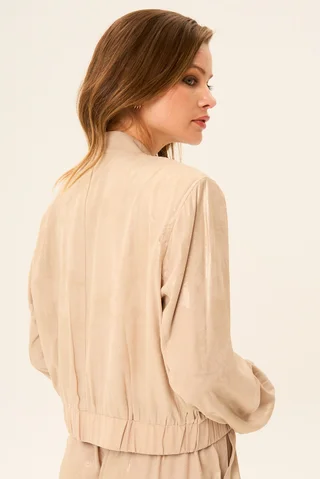 Campera Bomber Caramel - Vista 4
