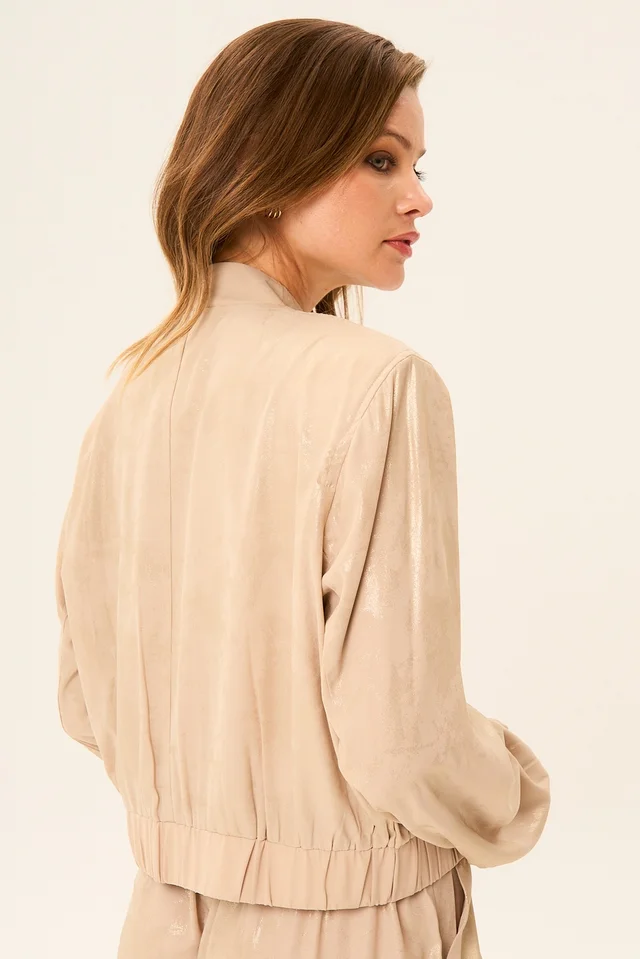 Campera Bomber Caramel