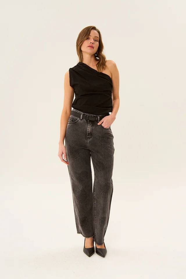 Jeans Straight Churro Black