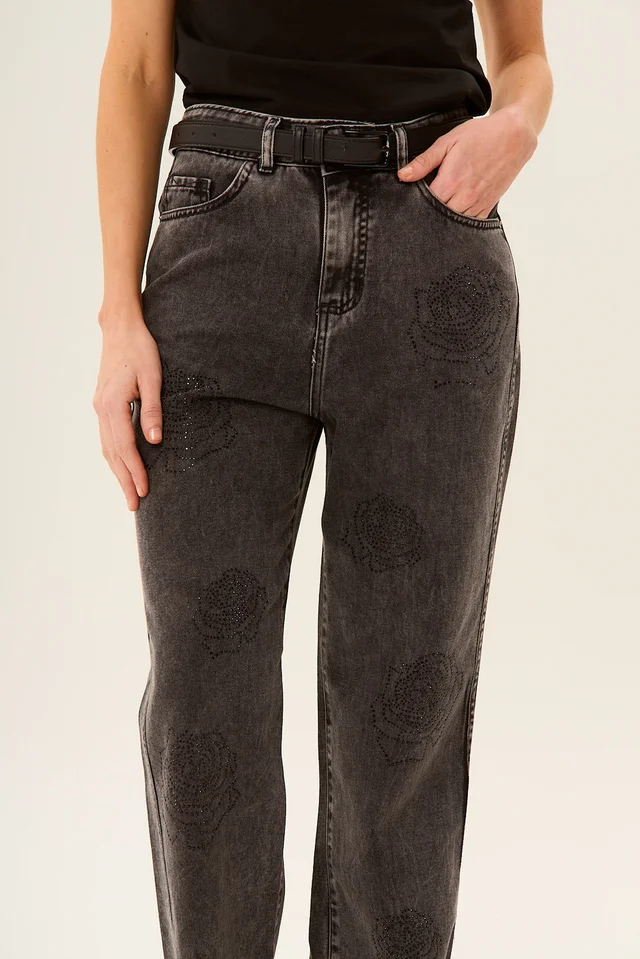Jeans Straight Churro Black