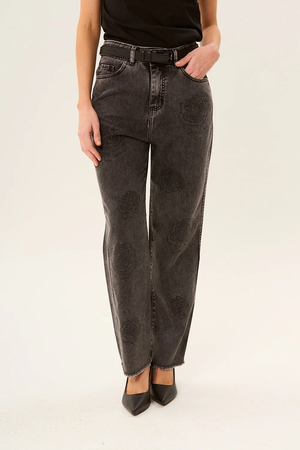 Jeans Straight Churro Black