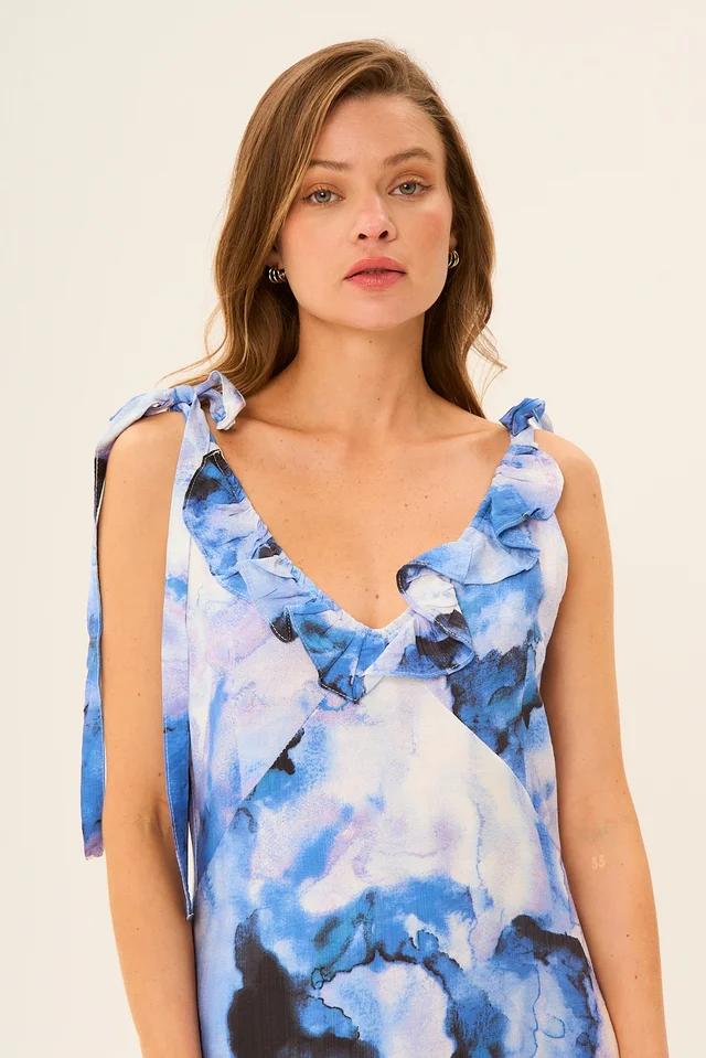 Vestido Tiki Print