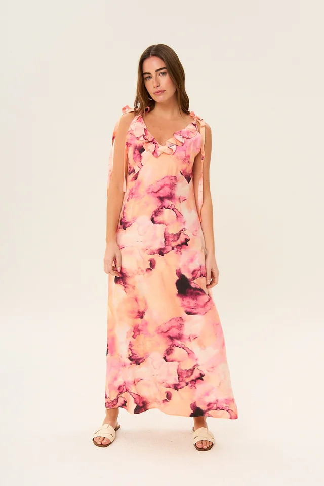Vestido Tiki Print