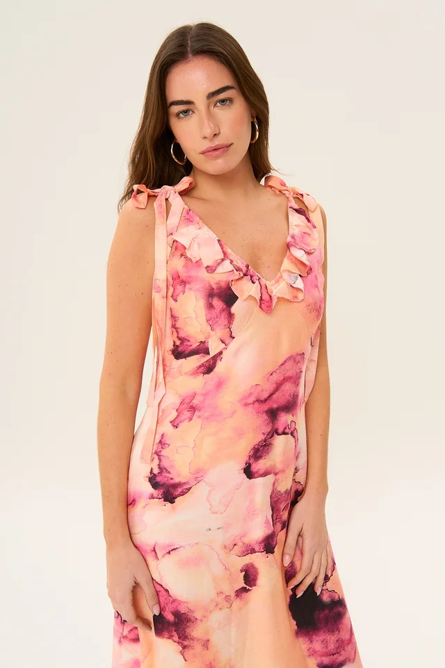 Vestido Tiki Print