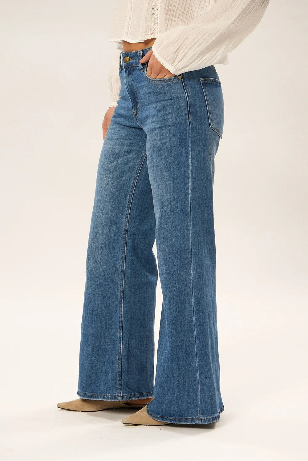 Jeans Wide Leg Aloe
