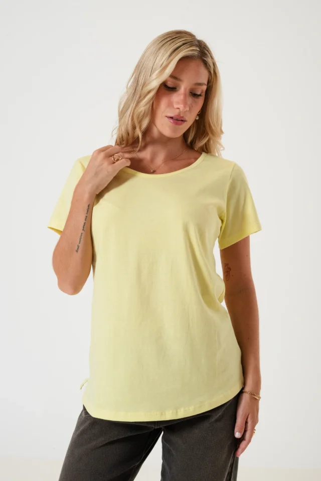 0002023 - Remera Algodon Esc.redondo