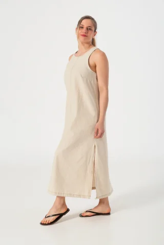 0007068 - VESTIDO CHIPRE ECRU - Vista 3