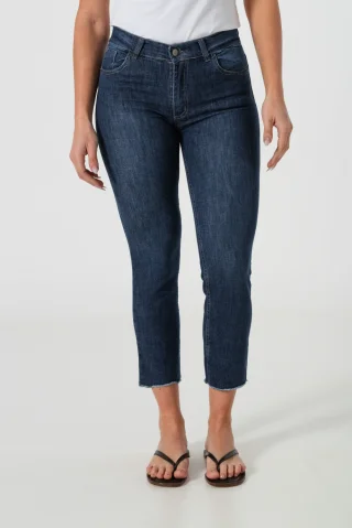 0010574 - JEANS CIGARETTE CROP DARC BLUE - Vista 1