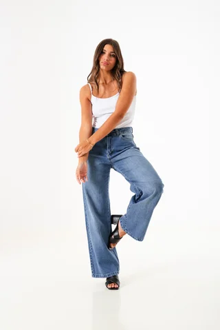 0010482 - Wide Leg Jeans - Vista 4