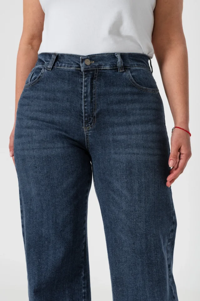 0010580 - WIDE LEG COMFORT WORN BLUE