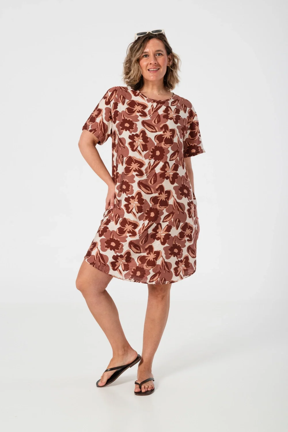 007059A - vestido Marais Estamp. Plus
