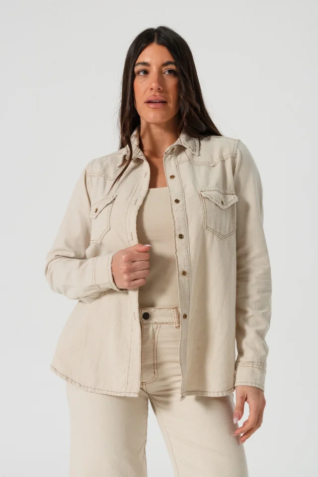 013027A - CAMISA DALLAS ECRU PLUS