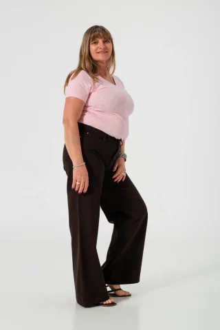 0010566 - JEANS WIDE LOW COLOR - Vista 3