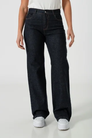 010575A - WIDE LEG COMFORT DARK BLUE PLUS - Vista 1