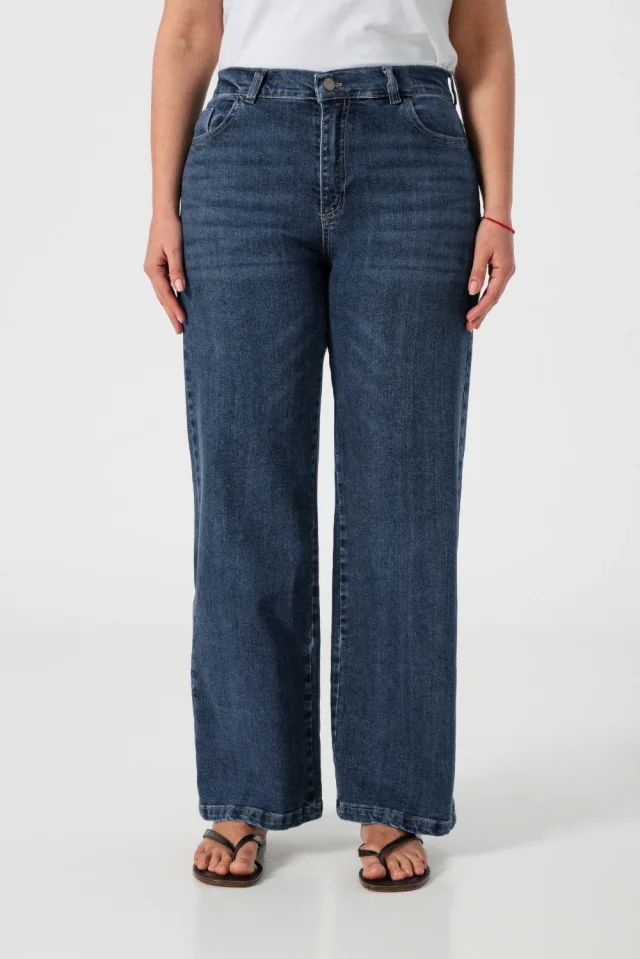 0010580 - WIDE LEG COMFORT WORN BLUE