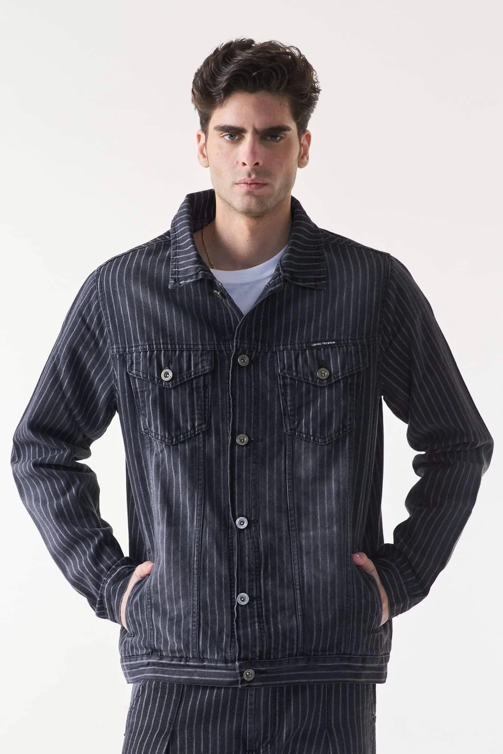 CAMPERA JEAN ESTAMPADA