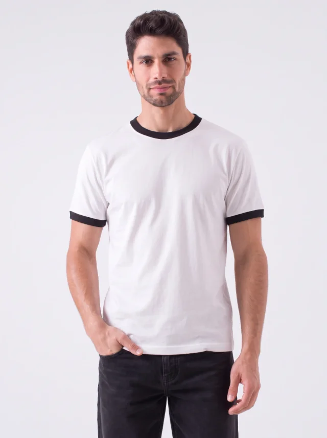 REMERA REGULAR COMBINADA