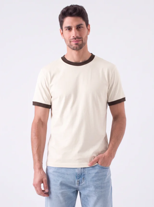 REMERA REGULAR COMBINADA