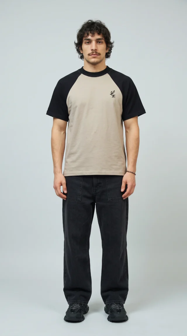 Remera League [ Chia - Negro ]