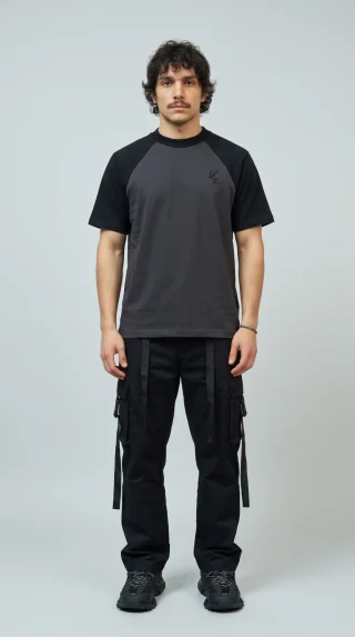 Remera League [ Carbón - Negro ] - Vista 1