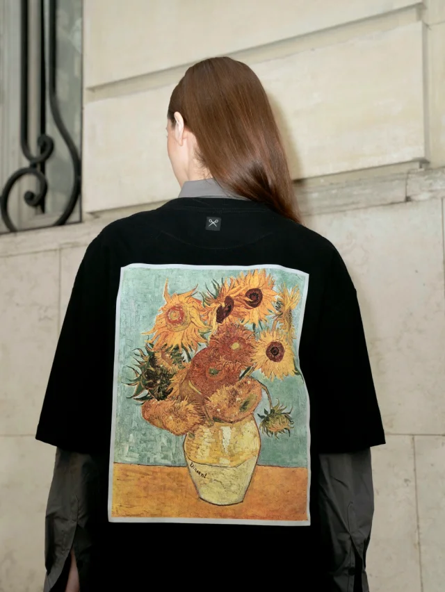 Remera Vincent Van Gogh [ Negro ]