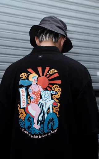 Remera Asia Queen [ Negro ] - Vista 3