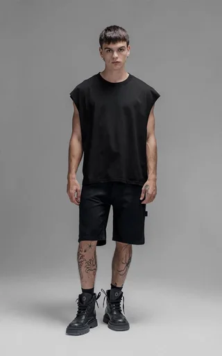 Sudadera Control Crop [ Negro ] - Vista 3