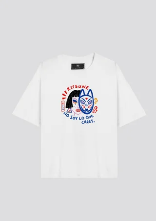 Remera Kitsune [ Blanco ] - Vista 1
