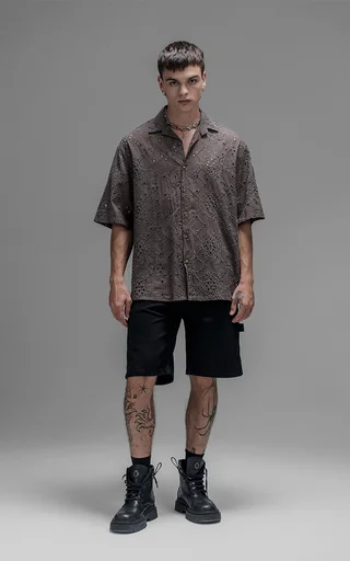 Camisa Dust [ Chocolate ] - Vista 5