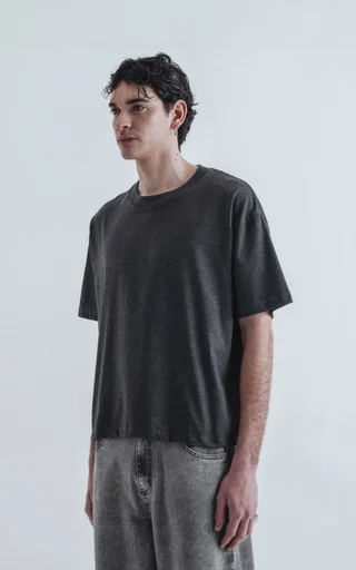 Remera Tracy [ Melange Osc.] - Vista 2