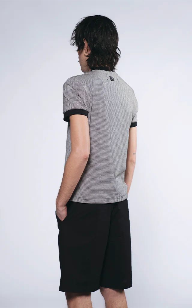 Remera Daily Tee [ Rayado Negro ]