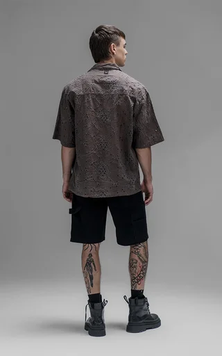 Camisa Dust [ Chocolate ] - Vista 4