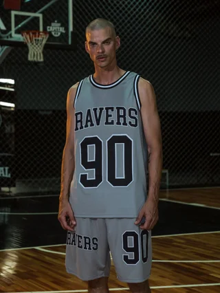 Sudadera Ravers NBA [ Gris / Negro ] - Vista 2